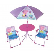 Lauko staliukas su skėčiu ir kėdutėmis PEPPA PIG